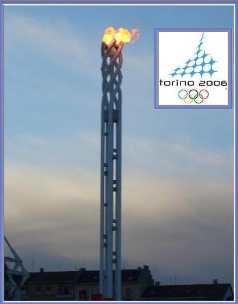 The Olympic flame in Torino
