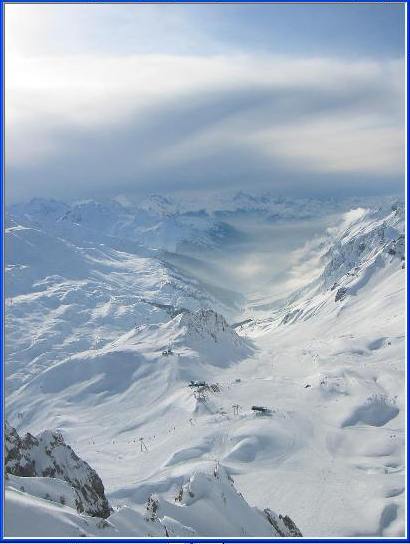 The St. Anton region in Austria...